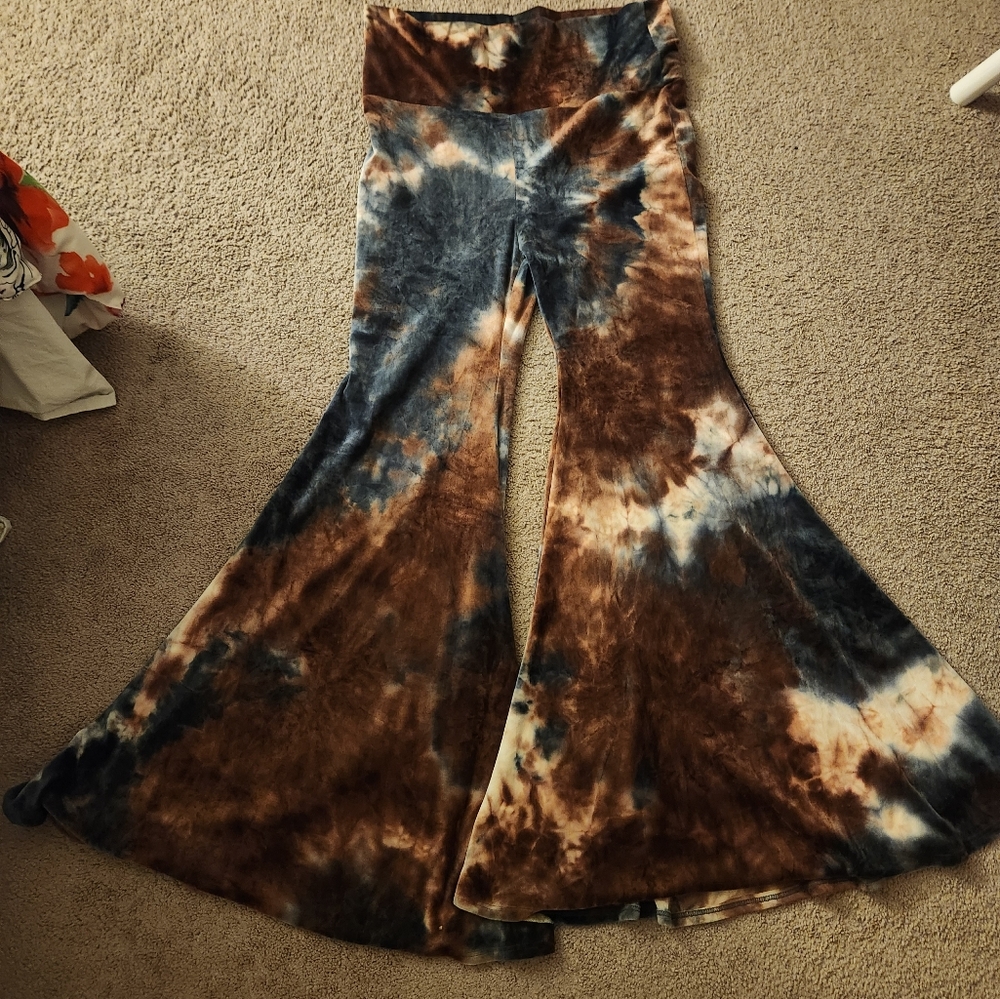 Tie Dye Ultra Stretch Velvet Extreme Bells